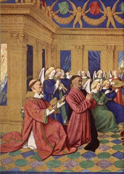 Etienne Chevalier y su patrón San Juan Fouquet Pinturas al óleo